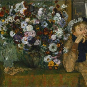 Woman With a Vase of Flowers 1865