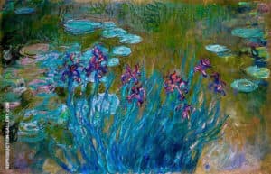 Irises and Water Lilies 1917_823 By 3588