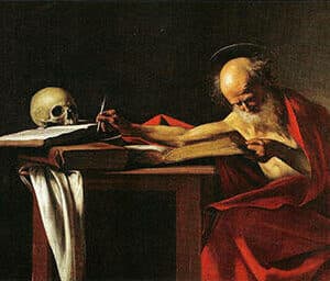 Saint Jerome Writing c1606