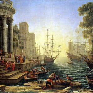 Seaport with The Embarkation of Saint Ursula