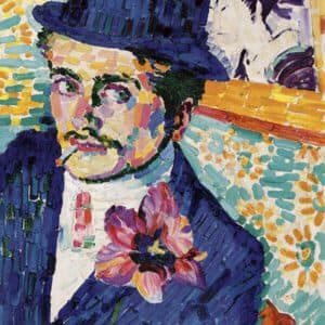 The Man with The Tulip Portrait of Jean Metzinger