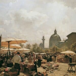 The Naschmarkt in Vienna 1894