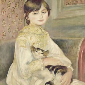 Julie Manet With Cat 1887