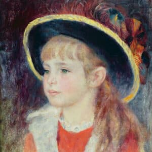 Young Girl Blue Hat