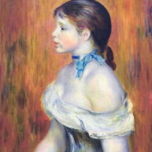 Young Woman With A Blue Choker