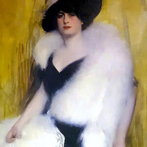 Woman In A White Boa