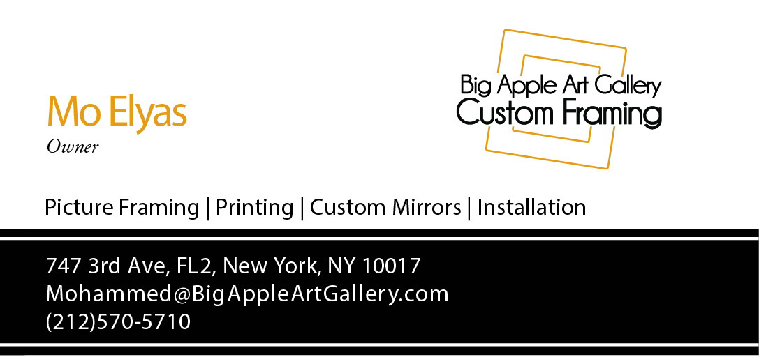 MYE - Big Apple Art Gallery Custom Framing