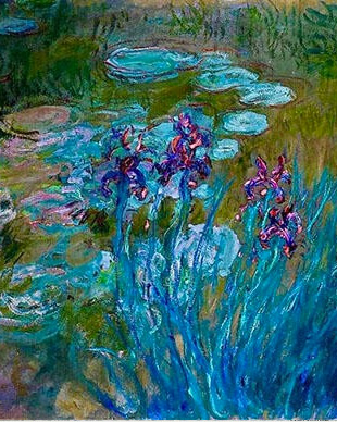 Claude Monet - Irises and Water Lilies 1917_823