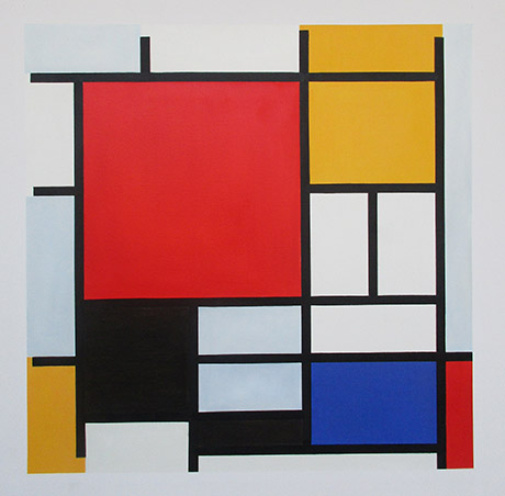 Composition with Red, Yellow, Blue and Black, 1921 - <a href='https://www.reproduction-gallery.com/oil-painting/1044463682/composition-with-red-yellow-blue-and-black-1921-by-piet-mondrian/'>More Detail</a>