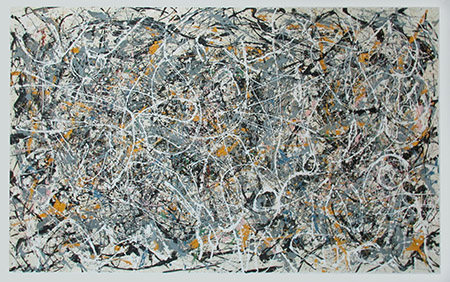 Number 1 1949 - <a href='https://www.reproduction-gallery.com/oil-painting/1441179508/number-1-1949-by-jackson-pollock/'>More Detail</a>