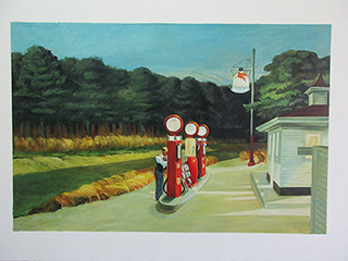 Gas 1940 - <a href='https://www.reproduction-gallery.com/oil-painting/1462511897/gas-1940-by-edward-hopper/'>More Detail</a>