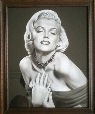 Portrait of Marilyn Monroe donated to Charitable Auction by Dallas Ballet Company - <a href='https://www.reproduction-gallery.com/request-a-portrait/'>More Detail</a>