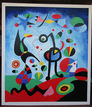 The Garden 1925 By Joan Miro - <a href='https://www.reproduction-gallery.com/oil-painting/1516516020/the-garden-1925-by-joan-miro/'>More Detail</a>