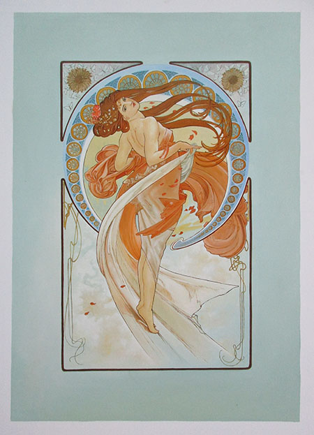 Dance 1898 - <a href='https://www.reproduction-gallery.com/oil-painting/1172455699/dance-1898-by-alphonse-mucha/'>More Detail</a>