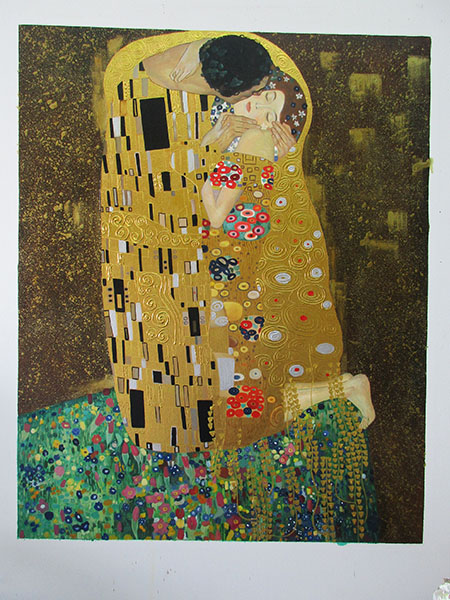 The Kiss Portrait Format - <a href='https://www.reproduction-gallery.com/oil-painting/1176155834/the-kiss-portrait-format-by-gustav-klimt/'>More Detail</a>