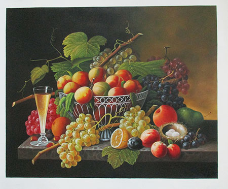 Still Life - <a href='https://www.reproduction-gallery.com/oil-painting/1445998447/still-life-by-severin-roesen/'>More Detail</a>