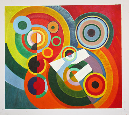 Rhythm Joie de Vivre 1930 - <a href='https://www.reproduction-gallery.com/oil-painting/1175050186/rhythm-joie-de-vivre-1930-by-robert-delaunay/'>More Detail</a>