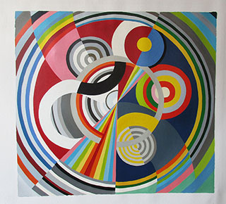 Rhythm No 1 1938 By Robert Delaunay - <a href='https://www.reproduction-gallery.com/oil-painting/1423464882/rhythm-no-1-1938-by-robert-delaunay/'>More Detail</a>