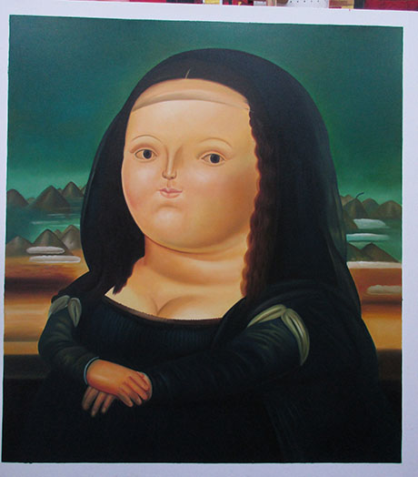 Mona Lisa - <a href='https://www.reproduction-gallery.com/oil-painting/1126142590/mona-lisa-by-fernando-botero/'>More Detail</a>